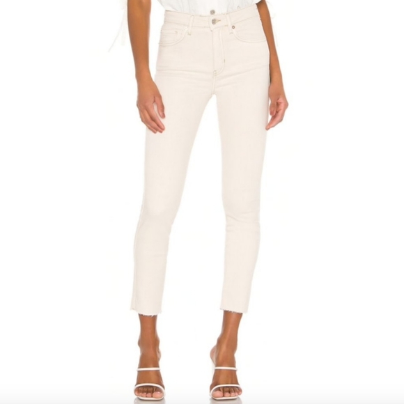Free People Denim - Free people cream neutral high rise jeggings